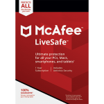 McAfee LiveSafe - 1 Year, Unlimited Devices (Download)